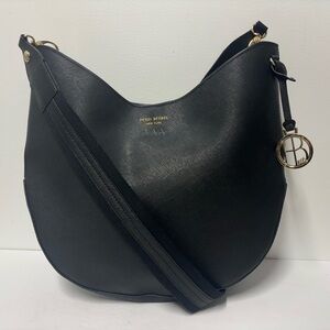 HENRI BENDEL West 57th Black Saffiano Leather Crossbody Bag